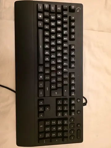 Wired Full-Size Logitech Gaming Keyboard — Good Working Condition