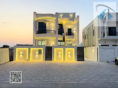 Villa for sale at ajman| al helio2 area| 5 master rooms, majlis, hall, maid room, roof| freehold for all nationalities| including registration fees.