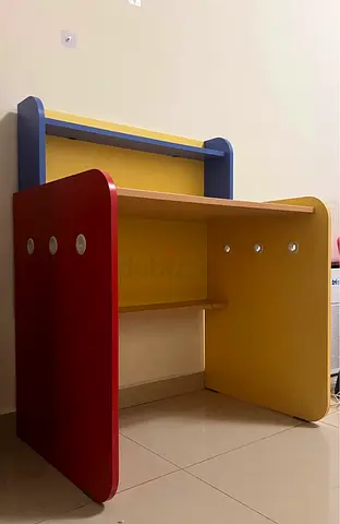 Small colorful kids study desk - used, good condition