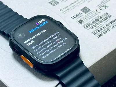 New Apple Watch Ultra 3, 49mm, Cellular + GPS, Black Titanium Ocean Band, Full box Packing,Xtra Band