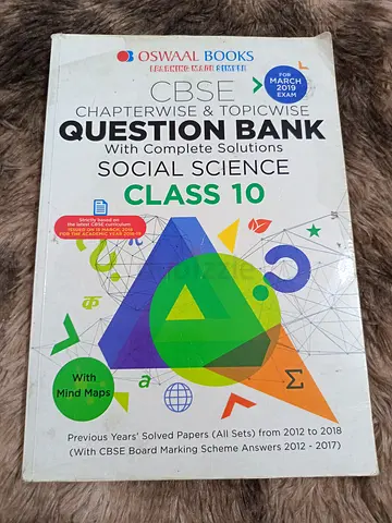 CBSE Chapterwise  Topicwise Question Bank: Social Science Class 10 (Oswaal Books)
