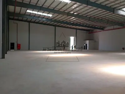 Code 3165 annual warehouse with offices for rent in Umm Al Quwain located in a prime strategic position directly on the main road offering excellent
