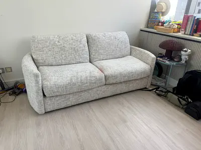 Home center two seater sofa bed with mattress