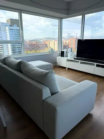 L-Shaped ikea vimle under storage space