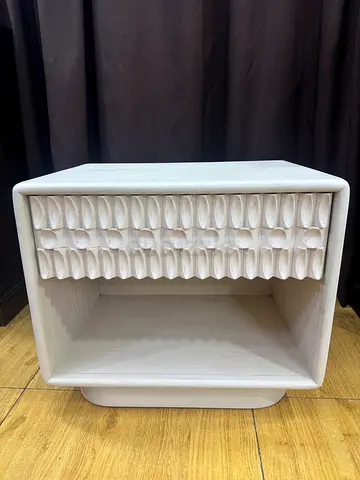 Crate And Barrel Solid Wood Bedside Table