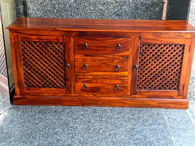 Marina solid wood buffet cabinet- sideboard