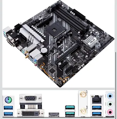 ASUS PRIME B450M-A AM4 Motherboard - Good Condition
