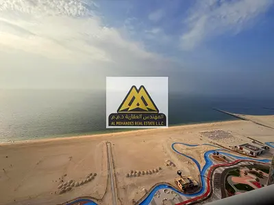 2 Bedroom Apartment for Annual Rent in Al Residence Towers Ajman Direct Sea View Master Bedroom 2 Bathrooms Free Parking Gym and Swimming Pool