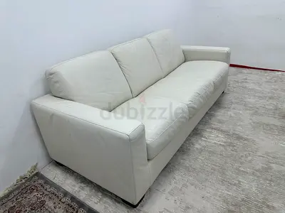 Leather Natuzzi brand three seater sofabed