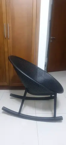 Black Color Rocking Chair -  Single piece
