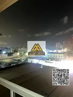 For annual rent: A two-bedroom apartment with a living room in Al Nuaimiya 1, Ajman. Located in a pr