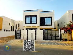 Luxury villa for rent in Al Yasmin, Ajman, with 6 bedrooms and a roof terrace, at an excellent price