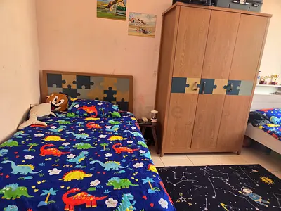 120x200 bed set with cupboard