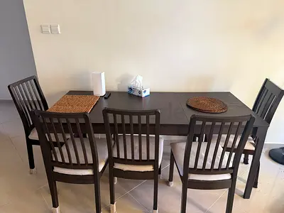 Dinning table with chairs and bench