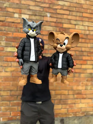 Tom  Jerry Figures Statues Decor