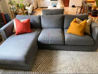 IKEA vimle L Shape Sofa Dark grey Good condition