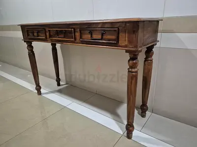 solid wood marina entrance table