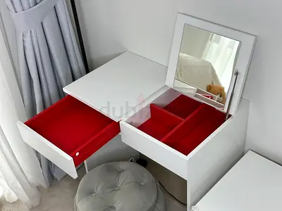 White BRIMNES Dressing Table / Vanity (70x42 cm) - IKEA