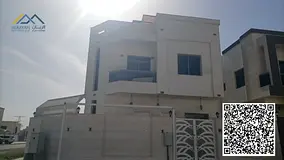 Corner villa on a main street and alley available for rent in a prestigious area of ​​Ajman, Al 