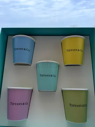 Set of 5 Tiffany  Co.  Cups