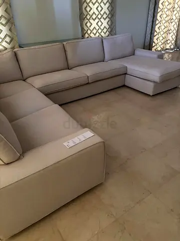 IKEA kivik light grey color Ushape sofa