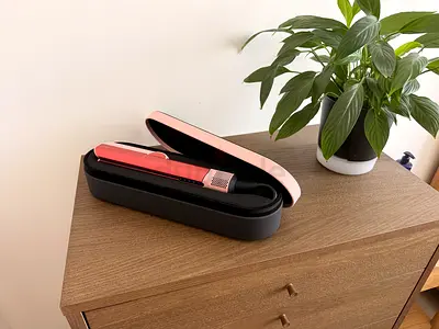 Dyson Air Hair Straightener Pink color with Travel Case - Mint condition