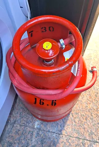 Red LPG Gas Cylinder with Hose (16.5 kg)
