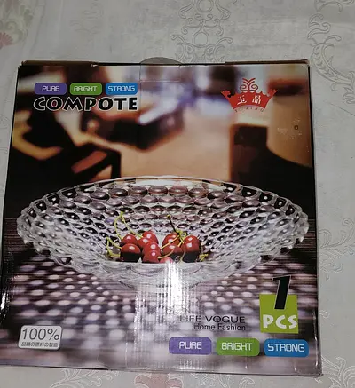 Glass Fruit Bowl