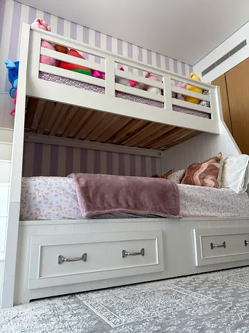 Bunk bed for 7,000 including custom made mattresses got this for 9,500 from pottery barn kids