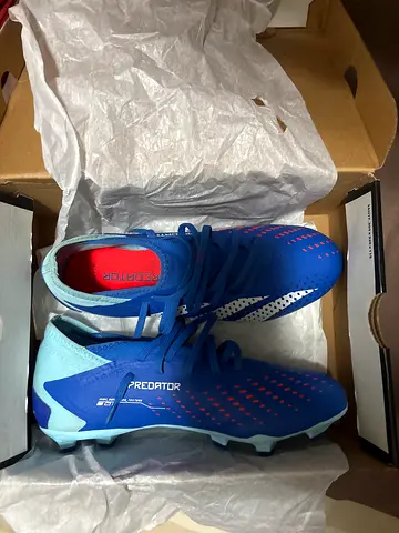 Blue adidas Predator Football Boots - Size 42