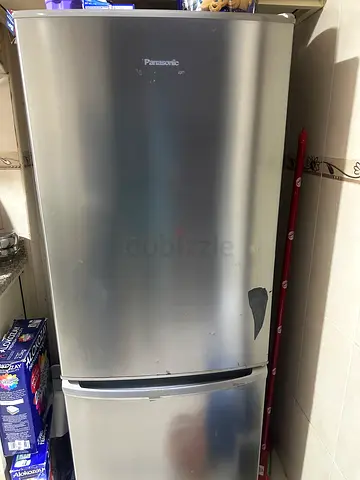 Panasonic Stainless Steel Refrigerator - Good Working Condition