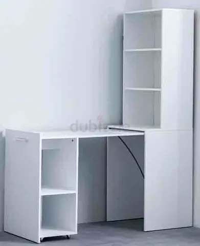 Danube Home Ivana Multifunctional Desk - White L54xW136xH168cm