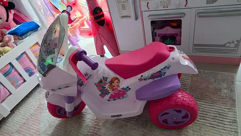 Pink Ride-On Battery-Free Toddler Motorbike — Good Condition