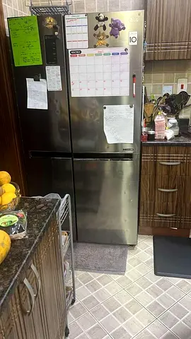 LG. Stainless Steel Double Door Refrigerator with Bottom Freezer - Good Working Condition.
