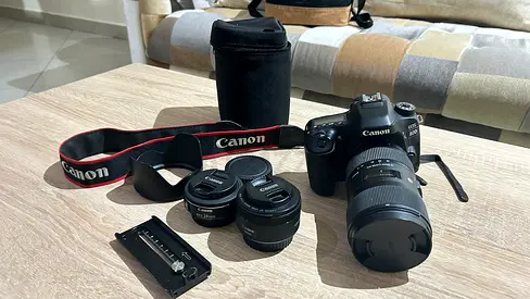 Cinematic Creator Kit – Canon 80D + Sigma 18-35 f/1.8 + 50mm + 24mm (Perfect for Brands  Content)