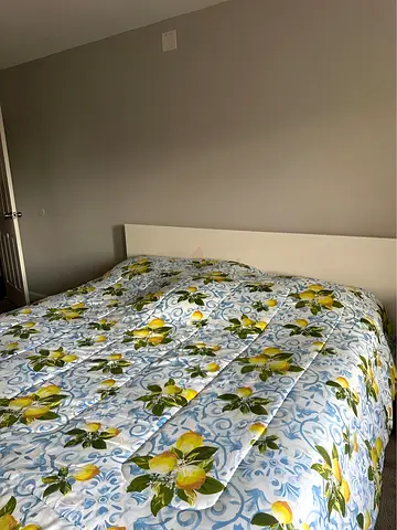 Ikea malm king size bed with ikea mattress like new