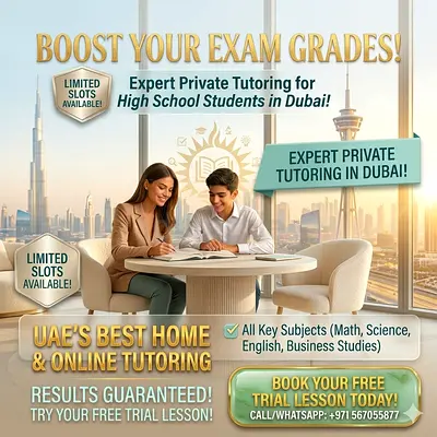 Private Home Tutor Ajman Dubai | Math English Science | Improve Grades Fast | Free Demo