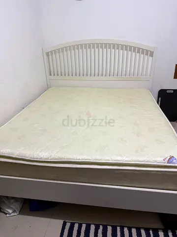 King size bed with Mattress for sale
