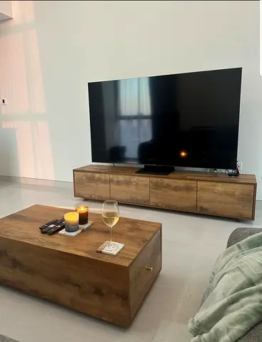 Natural Oak tv table and coffee table