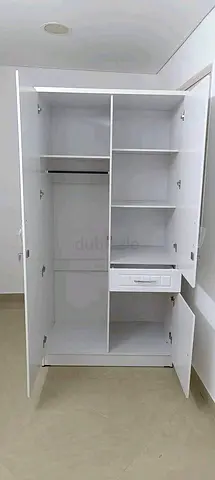 White2 Door big Wardrobe with Shelves and Drawer - Brand New