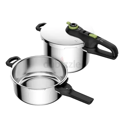 Tefal 2-piece Stainless Steel Pressure Cooker Set