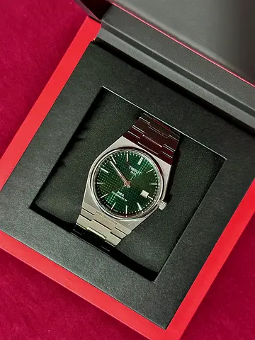 Tissot prx powermatic 80 - green dial - 40mm full set in excellent condition