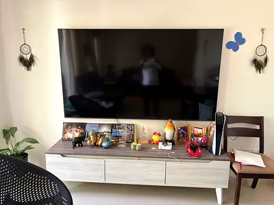 55-65 inch Flat Screen TV (Mounted) - Good Working Condition