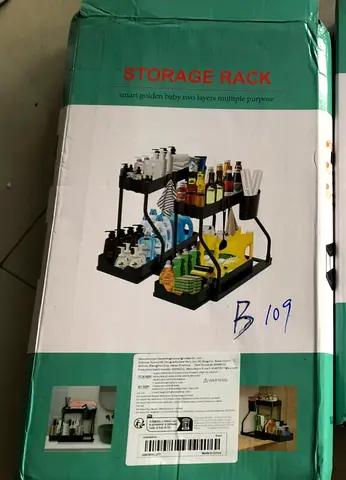 Two-tier Kitchen Storage Rack – Multi-purpose Organiser (New in Box)