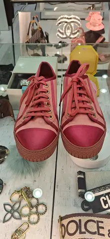 Pink Womens Casual Platform Sneakers - Good Condition