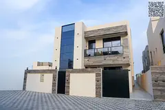 Villa for sale in Al Helio area, Ajman. Super deluxe, custom-finished. Villa on a main road.