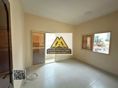 Two-bedroom apartment with a living room in Al Nuaimiya 2, Ajman. Master bedroom, 2 bathrooms, balcony, family-only, maintenance by owner, AED 35,000