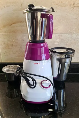 Impex Mixer Grinder with 3 Stainless Steel Jars - Good Working Condition