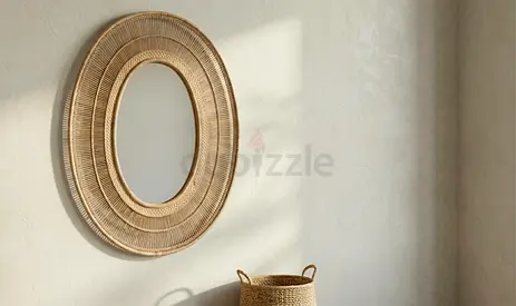 Oval Tribe Dubai Rattan Mirror