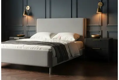 Light grey 120*200 double Bed